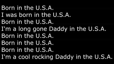 youtube born in the usa|born in usa song list.